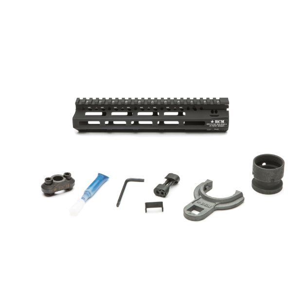 Picture of Bravo Company 9" MLOK Compatible Modular Rail (MCMR)  For AR Rifles  Black BCM-MCMR-9-556-BLK