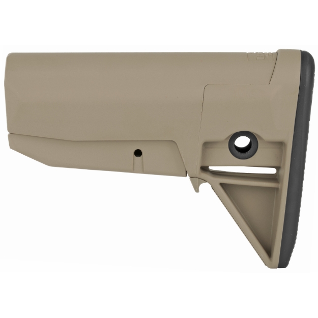 Picture of Bravo Company BCMGUNFIGHTER Mod 0 Adjustable Stock  Fits Mil Spec Buffer Tube  Flat Dark Earth BCM-GFS-MOD-0-FDE