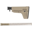 Picture of Bravo Company BCMGUNFIGHTER Mod 1 Stock Kit  Storage  SOPMOD (Widebody)  Receiver Extension  Quick Detach End Plate  Lock Nut  Action Spring  Carbine Buffer  Flat Dark Earth BCM-GFSK-MOD1-SPMD-FDE