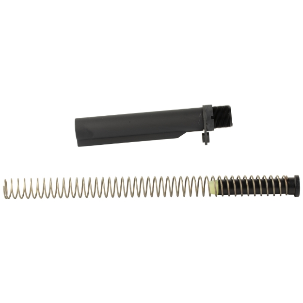 Picture of Bravo Company Bravo Company  BCM MK2 Recoil Mitigation System  Mod 1  8 Position Buffer Tube Complete Assembly  Matte Finish  Black  Includes T2 Buffer  M16A4 Rifle Action Spring  MK2 Receiver Extension  QD End Plate  Castle nut  Fits AR Rifles BCM-MK2RMS-M1T2