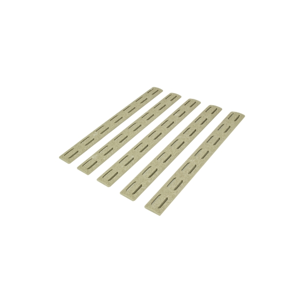 Picture of Bravo Company MCMR Rail Panel Kit  M-LOK Compatible  5.5"  5 pack  Flat Dark Earth BCM-MCMR-RP-FDE-5