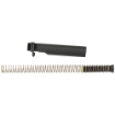 Picture of Bravo Company MK2 Recoil Mitigation System  Mod 1  8 Position Buffer Tube Complete Assembly  Matte Finish  Black  Includes T0 Buffer  M16A4 Rifle Action Spring  MK2 Receiver Extension  QD End Plate  Castle nut  Fits AR Rifles BCM-MK2RMS-M1T0