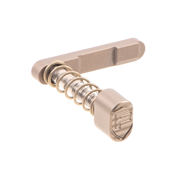 Picture of Fortis Manufacturing  Inc. Billet Magazine Catch and Release  Nitride Finish  Flat Dark Earth  Fits AR-15 AR15-BMCR-FDE