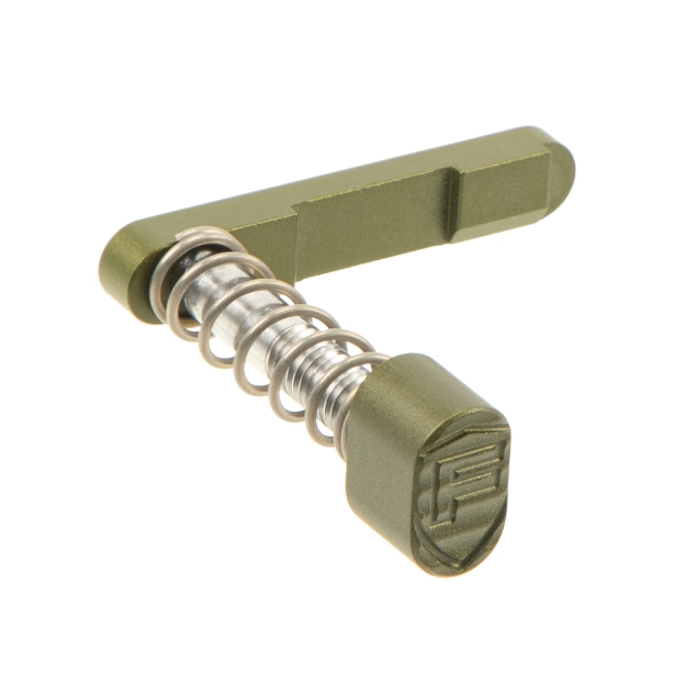 Picture of Fortis Manufacturing  Inc. Billet Magazine Catch and Release  Nitride Finish  Olive Drab Green  Fits AR-15 AR15-BMCR-ODG