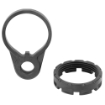 Picture of Fortis Manufacturing  Inc. Castle Nut and End Plate  Black  Anodized Finish QD END-CN-COMBO