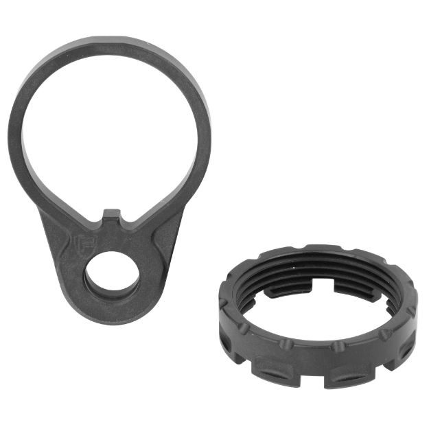 Picture of Fortis Manufacturing  Inc. Castle Nut and End Plate  Black  Anodized Finish QD END-CN-COMBO