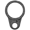 Picture of Fortis Manufacturing  Inc. Light Weight K2  Castle Nut and End Plate  Black  Anodized Finish LE-BLK-K2-BLK