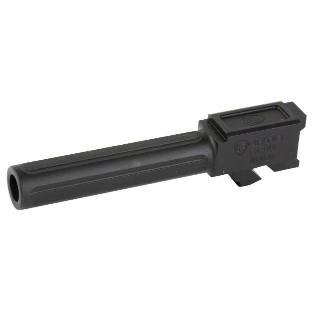 Picture of Fortis Manufacturing  Inc. Match Grade Barrel  For Glock  9MM  4"  Fits Glock 19 Gen 1-5 and 19X  Black Nitride Finish FM-G19-BLK