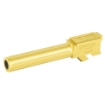 Picture of Fortis Manufacturing  Inc. Match Grade Barrel  For Glock  9MM  4"  Fits Glock 19 Gen 1-5 and 19X  Gold TiN Finish FM-G19-TIN