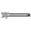 Picture of Fortis Manufacturing  Inc. Match Grade Barrel  For Glock  9MM  4.5"  Threaded  Fits Glock 19 Gen 1-5 and 19X  Grey MDC (PVD) Finish FM-G19-TB-GREY