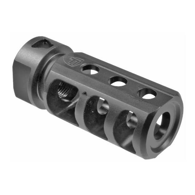 Picture of Fortis Manufacturing  Inc. RED Brake  Muzzle Brake  9MM/350 Legend  1/2x28  Black Nitride Finish 9MM-RED-M2-28