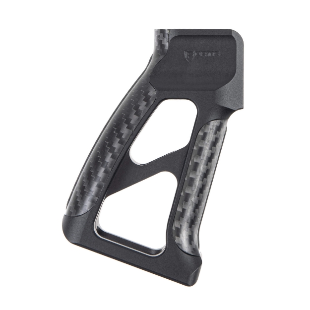 Picture of Fortis Manufacturing  Inc. Torque  Pistol Grip  15 Degrees  Black with Carbonf Fiber Accents  Fits AR-15 TOR-PG-CF-15-BLK