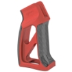 Picture of Fortis Manufacturing  Inc. Torque  Pistol Grip  with Carbon Fiber  Fits AR Rifles  Anodized Red Finish TOR-PG-CF-RED