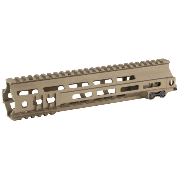 Picture of Geissele Automatics MK4  Super Modular Rail  Handguard  10.5"  M-LOK  Barrel Nut Wrench Sold Separately (GEI-02-243)  Gas Block Not Included  Desert Dirt Color  Product Finishes  Shade Variations and Other Imperfections Are Normal Due to the Manufacturing Process 05-1656S