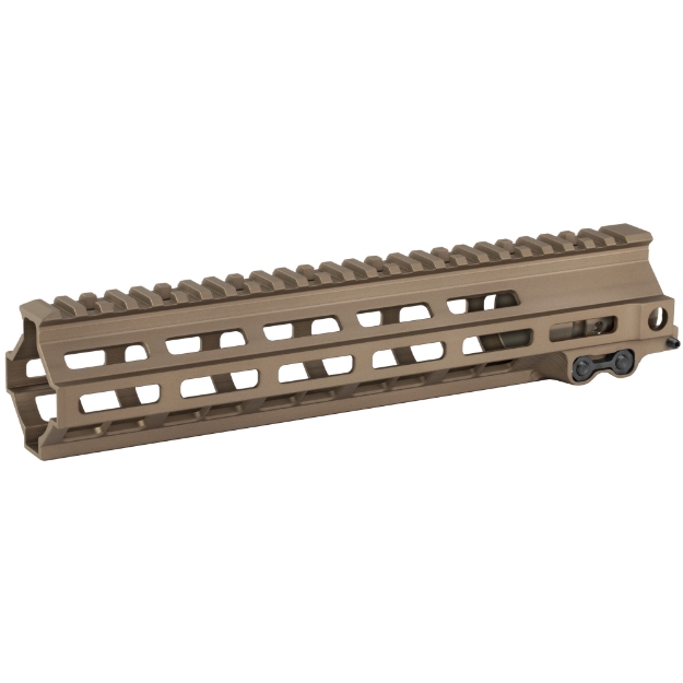 Picture of Geissele Automatics MK8  Super Modular Rail  Handguard  10.5"  M-LOK  Barrel Nut Wrench Sold Separately (GEI-02-243)  Gas Block Not Included  Desert Dirt Color  Product Finishes  Shade Variations and Other Imperfections Are Normal Due to the Manufacturing Process 05-1657S