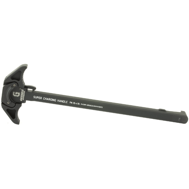 Picture of Geissele Automatics Super Charging Handle SCH  7.62"  7075-T6 Aluminum  Ambidextrous  Black Finish  Fits AR 10 05-476B