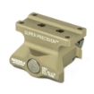 Picture of Geissele Automatics Super Precision  Mount  Fits Trijicon MRO  Lower 1/3 Co-Witness  Desert Dirt Color  Product Finishes  Shade Variations and Other Imperfections Are Normal Due to the Manufacturing Process 05-470S