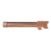 Picture of Grey Ghost Precision GGP-17  Match Grade Barrel  Threaded 1/2X28  9MM   DLC Finish  Copper  For Glock 17 Gen 3-4 BARREL-G17-5-T-COP
