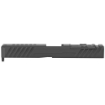 Picture of Grey Ghost Precision Stripped Slide  For Glock 17 Gen 3  Dual Optic Cutout Compatible With Leupold DeltaPoint Pro or Trijicon RMR With Supplied Shim Plate (Correct Length Screws Included)  Comes With A Custom G10 Cover Plate And Proper Screws For Use Without Optic Installed  Version 3 Slide Pattern  Black Nitride Finish GGP-17-3-OC-V3