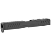 Picture of Grey Ghost Precision Stripped Slide  For Glock 17 Gen 3  Dual Optic Cutout Compatible With Leupold DeltaPoint Pro or Trijicon RMR With Supplied Shim Plate (Correct Length Screws Included)  Comes With A Custom G10 Cover Plate And Proper Screws For Use Without Optic Installed  Version 3 Slide Pattern  Black Nitride Finish GGP-17-3-OC-V3