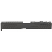 Picture of Grey Ghost Precision Stripped Slide  For Glock 17 Gen 4  Dual Optic Cutout Compatible With Leupold DeltaPoint Pro or Trijicon RMR With Supplied Shim Plate (Correct Length Screws Included)  Comes With A Custom G10 Cover Plate And Proper Screws For Use Without Optic Installed  Version 3 Slide Pattern  Black Nitride Finish GGP-17-4-OC-V3