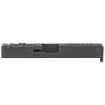 Picture of Grey Ghost Precision Stripped Slide  For Glock 17 Gen 4  Dual Optic Cutout Compatible With Leupold DeltaPoint Pro or Trijicon RMR With Supplied Shim Plate (Correct Length Screws Included)  Comes With A Custom G10 Cover Plate And Proper Screws For Use Without Optic Installed  Version 3 Slide Pattern  Black Nitride Finish GGP-17-4-OC-V3