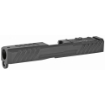 Picture of Grey Ghost Precision Stripped Slide  For Glock 19 Gen 3  Dual Optic Cutout Compatible With Leupold DeltaPoint Pro or Trijicon RMR With Supplied Shim Plate (Correct Length Screws Included)  Comes With A Custom G10 Cover Plate And Proper Screws For Use Without Optic Installed  Version 3 Slide Pattern  Black Nitride Finish GGP-19-3-OC-V3
