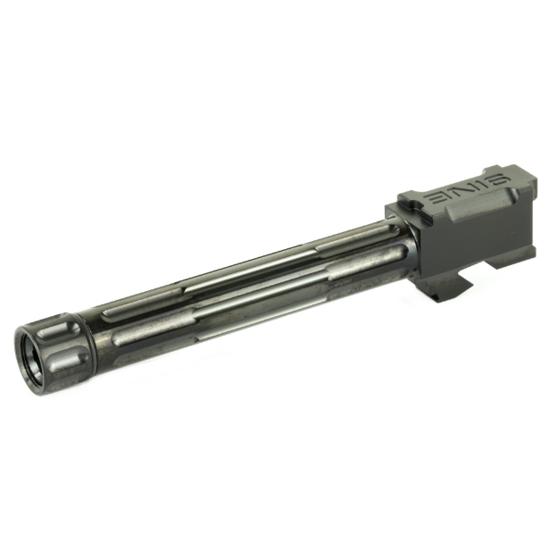Picture of LanTac USA LLC 9INE  Barrel  9MM  Black  Threaded Barrel  1:10  Fluted  Fits Glock 17 01-GB-G17-TH-BLK