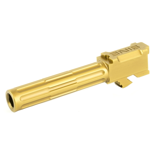 Picture of LanTac USA LLC 9INE  Barrel  9MM  Bronze  1:10  Fluted  Fits Glock 19 01-GB-G19-NTH-BRNZ