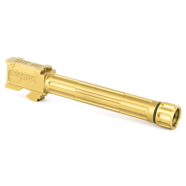 Picture of LanTac USA LLC 9INE  Barrel  9MM  Bronze  Threaded Barrel  1:10  Fluted  Fits Glock 17 01-GB-G17-TH-BRNZ