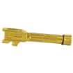 Picture of LanTac USA LLC 9INE Barrel  Fluted  1/2-28 Thread Pattern  Fits Glock 43/43x  TiN Finish  Bronze  Includes Matching Thread Protector 01-GB-G43-TH-BRNZ