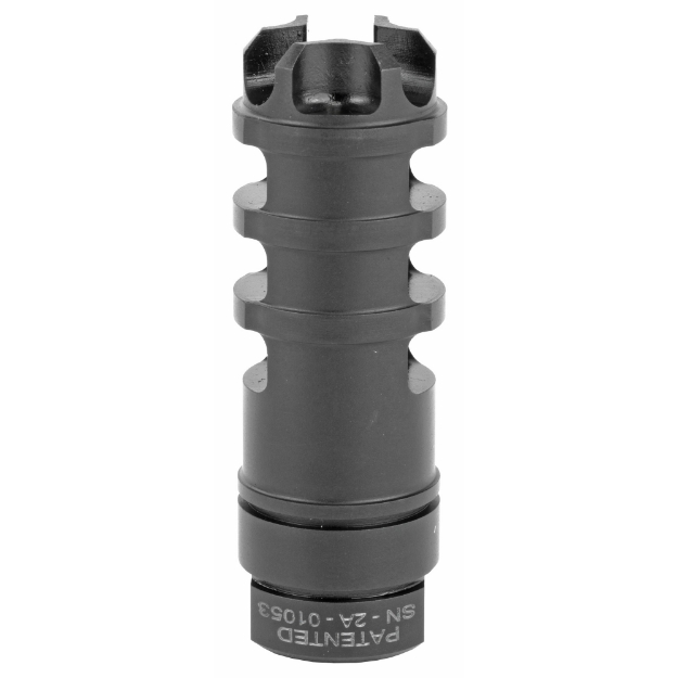 Picture of LanTac USA LLC Dragon Muzzle Brake  308 Win/7.62MM  5/8X24 Thread Pitch  Hardened Milspec Steel  Nitride Finish DGN762B