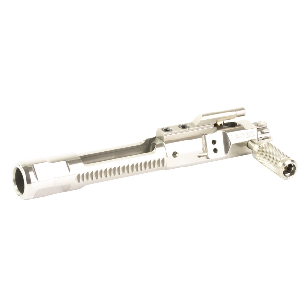 Picture of LanTac USA LLC Enhanced Side Charger Bolt Carrier Group  Fits AR15  M16 Style  Nickel Boron Finish  Silver 01-UP-SC-NIB-EBCG