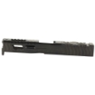 Picture of LanTac USA LLC Razorback Stripped Slide  Fits Gen 1-3 Glock 19  RMR Cut with Plate  DLC Finish  Black 01-GSS-GEN13-G19-LT