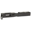 Picture of LanTac USA LLC Razorback Stripped Slide  Fits Gen 4 Glock 17  RMR Cut with Plate  DLC Finish  Black 01-GSS-GEN4-G17-LT