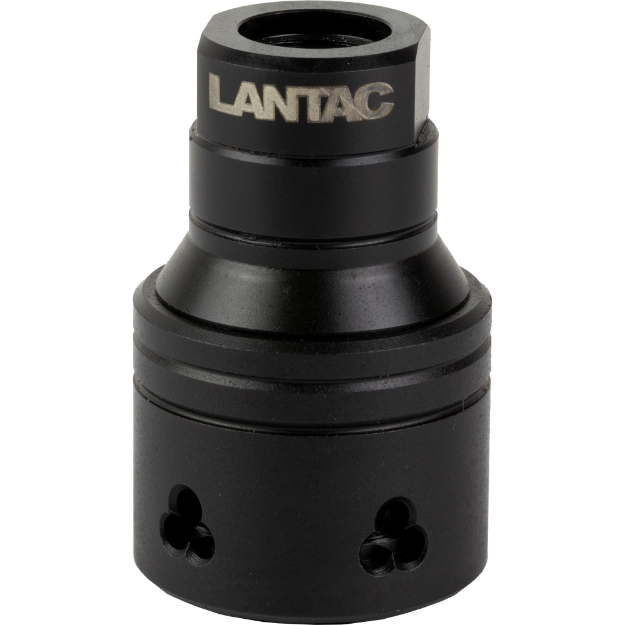 Picture of LanTac USA LLC Stingray Nonlinear Compensator  1/2-28 Thread Pitch  Nitride Finish  Black STG556C-BLK