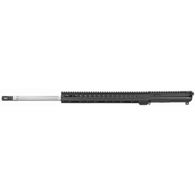 Picture of Luth-AR 24" Bull Barrel Complete Upper Assembly  223 Remington  Black Finish  15" Palm Handguard Keymod  Complete Barrel Assembly w/BCG  Fits AR-15 FTBL-B24