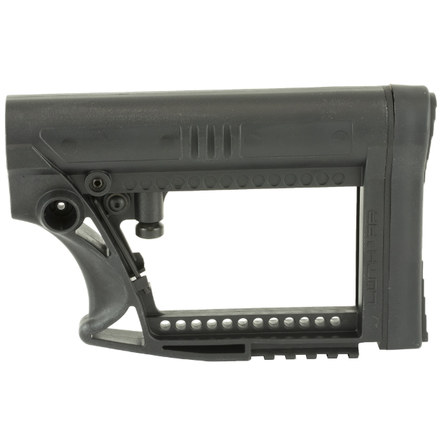 Picture of Luth-AR MBA-4 Carbine Stock  Fits AR-15 & AR-10 Commercial and Mil-Spec Dia Buffer Tubes  Black MBA-4