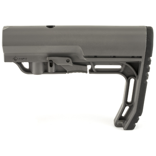 Picture of Mission First Tactical Battlelink  Minimalist  Stock  6 Position  Mil-Spec  M4 Collapsible Stock  Gray BMSMIL-GY