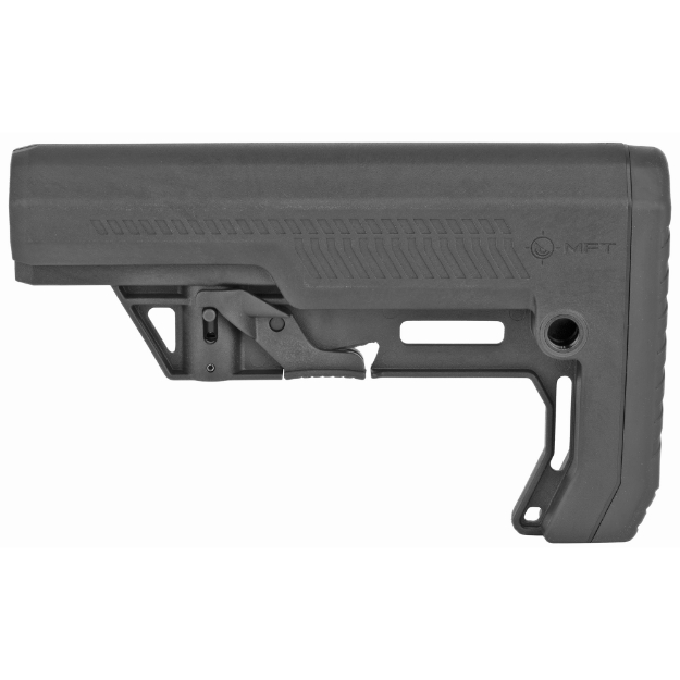 Picture of Mission First Tactical Battlelink Extreme Duty Minimalist Stock Mil-Spec Tube Size  Collapsible  Black BMSMIL-EXD