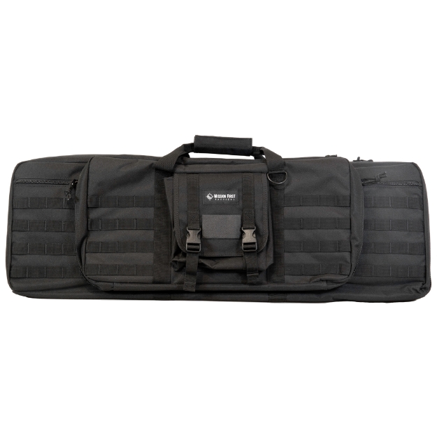 Picture of Mission First Tactical Double Rifle Case  36" Long  Fits 2 Rifles  600 Denier Ballistic Nylon  Matte Finish  Black B1-DRC-36-BL