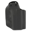 Picture of Mission First Tactical Hybrid Holster  Inside Waistband Holster  Ambidextrous  Fits Glock 43/43X  Kydex with Leather Shell  Includes 1.5" Belt Attachment  Black H3-GL-3-BLK2