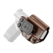 Picture of Mission First Tactical Hybrid Holster  Inside Waistband Holster  Ambidextrous  Fits Springfield Hellcat  Kydex with Leather Shell  Includes 1.5" Belt Attachment  Brown H3-SFD-1-BR1