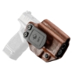 Picture of Mission First Tactical Hybrid Holster  Inside Waistband Holster  Ambidextrous  Fits Springfield Prodigy 5"  Kydex with Leather Shell  Includes 1.5" Belt Attachment  Brown H3-SFD-5-BR1