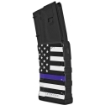 Picture of Mission First Tactical Magazine  223 Remington  556NATO  Fits AR-15  30 Rounds  Blue Line American Flag EXDPM556D-AMB1