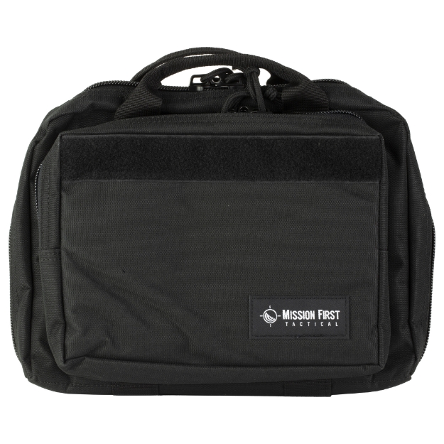 Picture of Mission First Tactical Two Pistol Carrier  Fits 2 Pistols  600 Denier Ballistic Nylon  Matte Finish  Black B1-TPC-BL