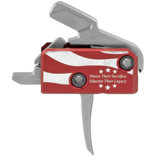 Picture of Rise Armament Patriot Trigger  Red  Includes Challenge Coin and Anti-walk Pins  Folds Of Honor Edition RA-13FOLDS-PT