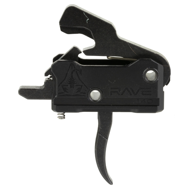 Picture of Rise Armament RAVE Super Sporting Trigger  Curved  3.5 lb Single Stage Pull  Black T017-BLK