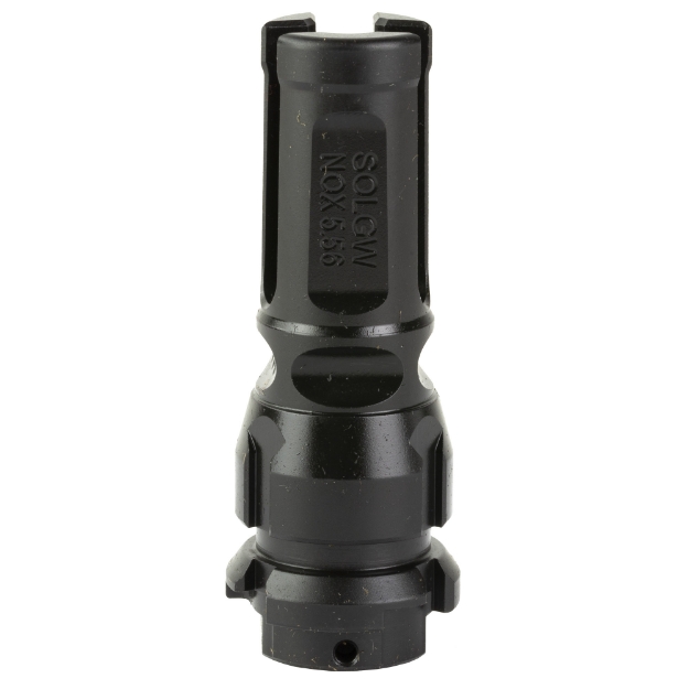 Picture of Sons of Liberty Gun Works NOX  Flash Hider  223 Remington/556NATO  Nitride Finish  Black  1/2X28  Fits Dead Air Armament Suppressors and KeyMount Accessories  9 Ports  Includes Timing Shims NOX9-556