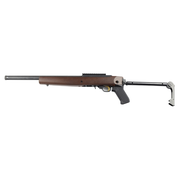 Picture of Samson Manufacturing Corp. B-TM  Folding Stock  Fits Ruger 10/22 with Bull Barrel  Matte Finish  Black  Walnut Forend 10-00046-03